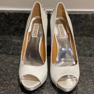 Badgley Mischka Kiara Embellished Peep Toe Pumps